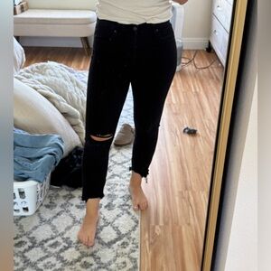 Levi's Women's Black Ripped Skinny Jeans